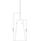 Z-Lite Kira 7" 1-Light Brushed Nickel Steel and Clear Glass Shade Pendant Light