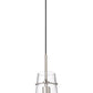 Z-Lite Kira 7" 1-Light Brushed Nickel Steel and Clear Glass Shade Pendant Light