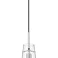 Z-Lite Kira 7" 1-Light Chrome and Clear Glass Shade Pendant Light