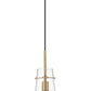 Z-Lite Kira 7" 1-Light Modern Gold and Clear Glass Shade Pendant Light