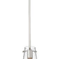 Z-Lite Kira 7508MP-ROD 5" 1-Light Brushed Nickel Steel and Clear Glass Shade Pendant Light