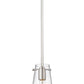 Z-Lite Kira 7508MP-ROD 5" 1-Light Brushed Nickel Steel and Clear Glass Shade Pendant Light