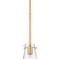Z-Lite Kira 7508MP-ROD 5" 1-Light Modern Gold Steel and Clear Glass Shade Pendant Light