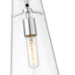 Z-Lite Kira 7508P-ROD 6" 1-Light Chrome Steel and Clear Glass Shade Pendant Light