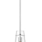 Z-Lite Kira 7508P-ROD 6" 1-Light Chrome Steel and Clear Glass Shade Pendant Light