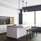 Z-Lite Kira 7508P-ROD 6" 1-Light Matte Black Steel and Clear Glass Shade Pendant Light