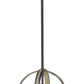 Z-Lite Kirkland 14" 3-Light Ashen Barnboard Steel Pendant Light