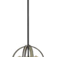 Z-Lite Kirkland 14" 3-Light Ashen Barnboard Steel Pendant Light