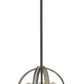 Z-Lite Kirkland 14" 3-Light Ashen Barnboard Steel Pendant Light