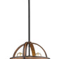 Z-Lite Kirkland 14" 3-Light Rustic Mahogany Steel Pendant Light