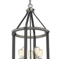 Z-Lite Kirkland 16" 5-Light Ashen Barnboard Steel Pendant Light