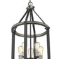 Z-Lite Kirkland 16" 5-Light Ashen Barnboard Steel Pendant Light