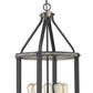 Z-Lite Kirkland 16" 5-Light Ashen Barnboard Steel Pendant Light