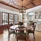 Z-Lite Kirkland 20" 5-Light Rustic Mahogany Steel Pendant Light