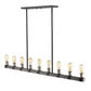 Z-Lite Kirkland 5" 9-Light Ashen Barnboard Steel Island Light