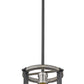 Z-Lite Kirkland 7" 1-Light Ashen Barnboard Steel Open Frame Mini Pendant Light