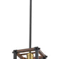 Z-Lite Kirkland 7" 1-Light Rustic Mahogany Steel Mini Pendant Light