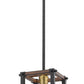 Z-Lite Kirkland 7" 1-Light Rustic Mahogany Steel Mini Pendant Light