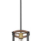 Z-Lite Kirkland 7" 1-Light Rustic Mahogany Steel Open Frame Mini Pendant Light