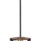 Z-Lite Kirkland 7" 1-Light Rustic Mahogany Steel Open Frame Mini Pendant Light