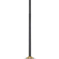 Z-Lite Kraken 6" 1-Light Matte Black and Olde Brass Mini Pendant Light With Clear Glass Shade