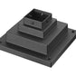 Z-Lite LSQPM-BK Sand Black Aluminum Outdoor Posts and Hardware