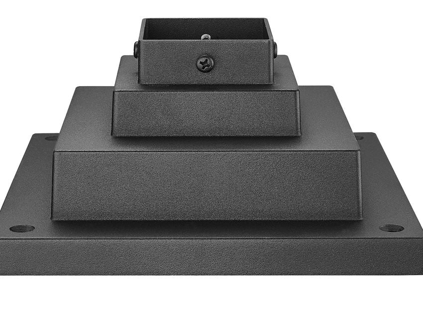 Z-Lite LSQPM-BK Sand Black Aluminum Outdoor Posts and Hardware