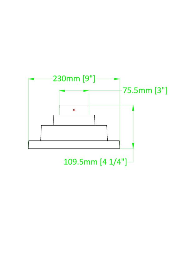 Z-Lite LSQPM-BK Sand Black Aluminum Pier Mounts