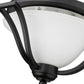 Z-Lite Lagoon 19" 3-Light Matte Black Flush Mount Lighting With Matte Opal Glass Shade