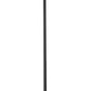 Z-Lite Lagoon 6" 1-Light Matte Black Mini Pendant Light With Matte Opal Glass Shade