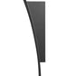 Z-Lite Landrum 5" W x 12" H 1-Light LED Black Aluminum Outdoor Wall Sconce With Sand Blast Glass Shade