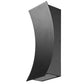 Z-Lite Landrum 5" W x 12" H 2-Light LED Black Aluminum Outdoor Wall Sconce With Sand Blast Glass Shade