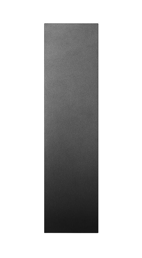 Z-Lite Landrum 5" W x 18" H 1-Light LED Black Aluminum Outdoor Wall Sconce With Sand Blast Glass Shade