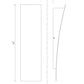 Z-Lite Landrum 5" W x 18" H 1-Light LED Black Aluminum Outdoor Wall Sconce With Sand Blast Glass Shade