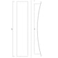 Z-Lite Landrum 5" W x 24" H 2-Light LED Black Aluminum Outdoor Wall Sconce With Sand Blast Glass Shade