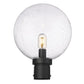 Z-Lite Laurent 12" W x 16" H 1-Light Black Outdoor Post Mount Fixture With Clear Seedy Glass Shade