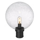 Z-Lite Laurent 12" W x 16" H 1-Light Black Outdoor Post Mount Fixture With Clear Seedy Glass Shade
