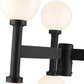 Z-Lite Laurent 30" W x 27" H 6-Light Black Outdoor Post Mount Fixture With Opal Glass Shade