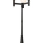 Z-Lite Laurent 597BP3-564P-BK 3-Light Black Aluminum White Opal Glass Shade Outdoor Post Mounted Fixture