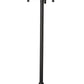 Z-Lite Laurent 597MP3-519P-BK 3-Light Black Aluminum White Opal Glass Shade Outdoor Post Mounted Fixture