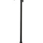 Z-Lite Laurent 597MP3-519P-BK 3-Light Black Aluminum White Opal Glass Shade Outdoor Post Mounted Fixture