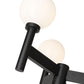 Z-Lite Laurent 597MP3-519P-BK 3-Light Black Aluminum White Opal Glass Shade Outdoor Post Mounted Fixture