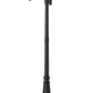 Z-Lite Laurent 597MP3-564P-BK 3-Light Black Aluminum White Opal Glass Shade Outdoor Post Mounted Fixture