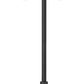 Z-Lite Laurent 597MP6-5010P-BK 6-Light Black Aluminum White Opal Glass Shade Outdoor Post Mounted Fixture