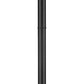 Z-Lite Laurent 597PHB-567P-BK 1-Light Black Aluminum White Opal Glass Shade Outdoor Post Mounted Fixture