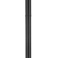 Z-Lite Laurent 597PHM-567P-BK 1-Light Black Aluminum Frame White Opal Glass Shade Outdoor Post Mounted Fixture