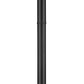 Z-Lite Laurent 597PHM-567P-BK 1-Light Black Aluminum Frame White Opal Glass Shade Outdoor Post Mounted Fixture
