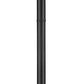 Z-Lite Laurent 597PHM-567P-BK 1-Light Black Aluminum Frame White Opal Glass Shade Outdoor Post Mounted Fixture