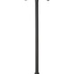 Z-Lite Laurent 599MP3-519P-BK 3-Light Black Aluminum Clear Seedy Glass Shade Outdoor Post Mounted Fixture