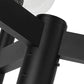 Z-Lite Laurent 599MP3-564P-BK 3-Light Black Aluminum Clear Seedy Glass Shade Outdoor Post Mounted Fixture